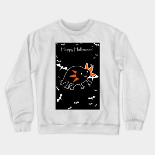 Happy Halloween - Black Axolotl Crewneck Sweatshirt